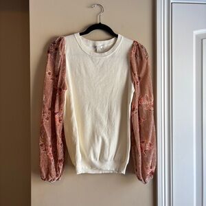Cream and Pink Jumper
